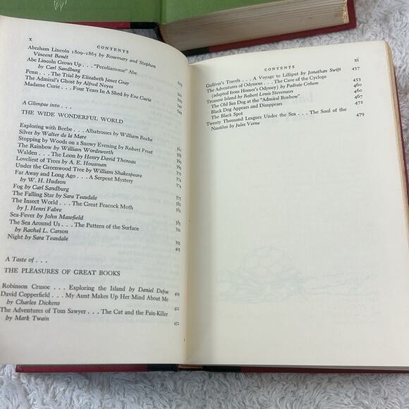 The Family Treasury of Childrens Stories book 1 and 2, 1956 HC GOOD Doubleday - Picture 7 of 16